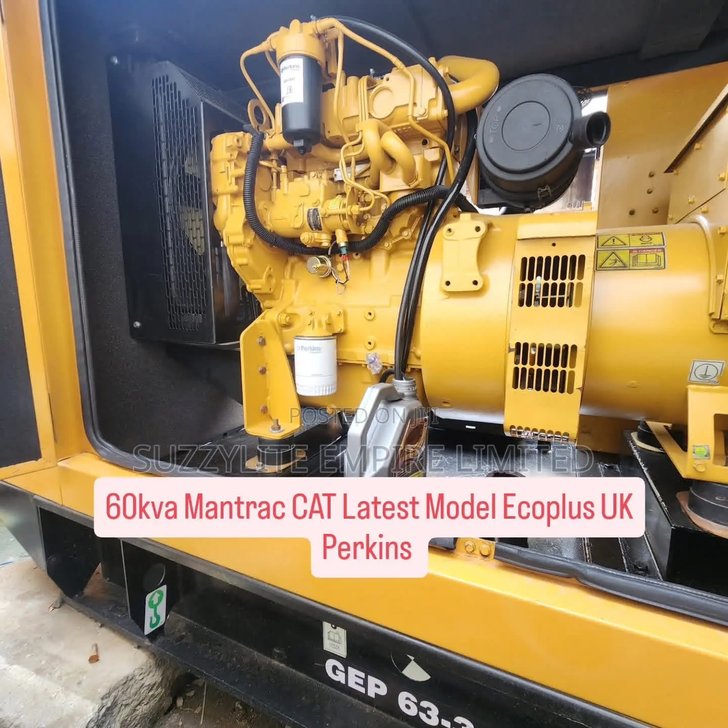60kva Cat Mantrac Soundproof Diesel Generator