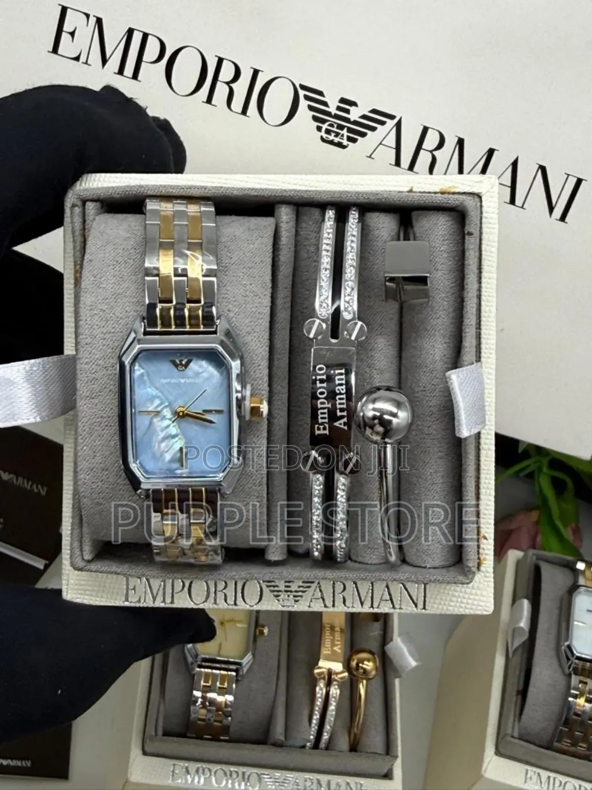 Emporio Armani Women's Quality Non Tarnish Watch and Bracelets Set