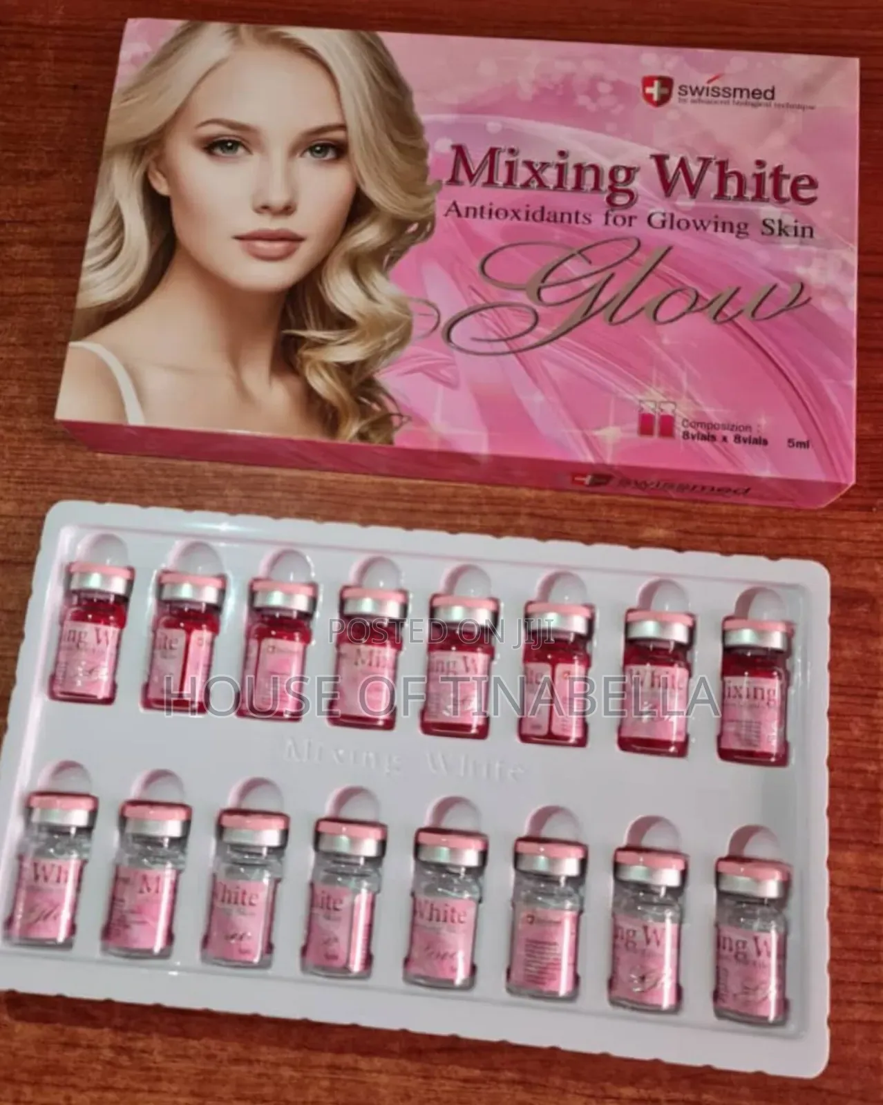 Swismed Mixing White Pink Gold Glutathione Injection