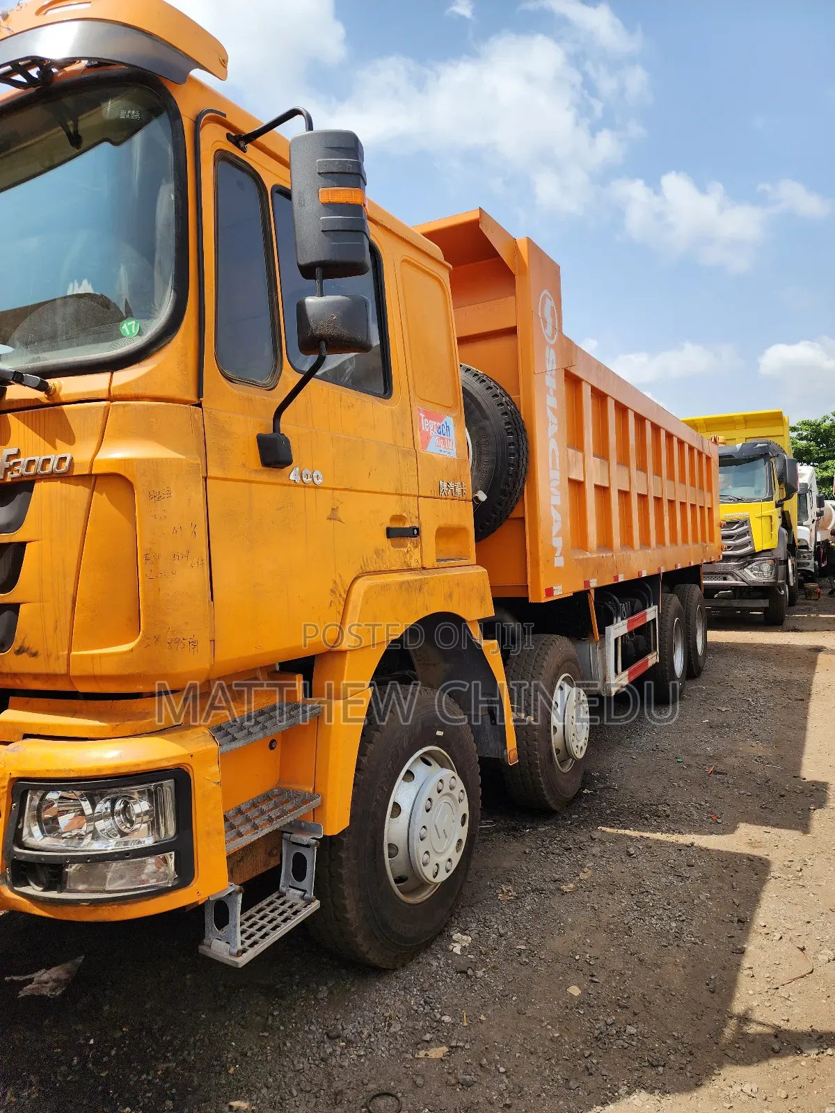 Clean Foreign Used Shacman Tipper 12 Tyres