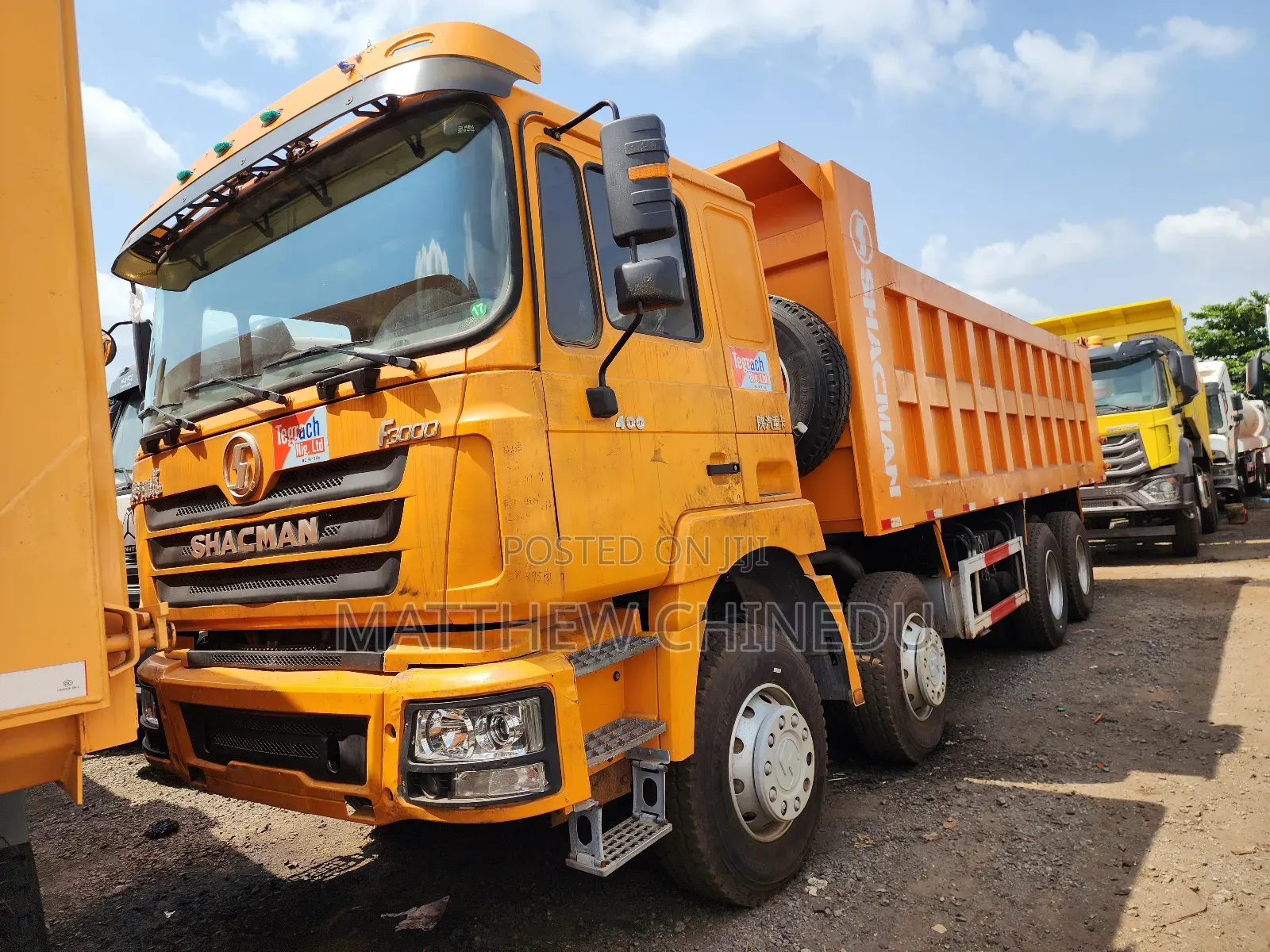Clean Foreign Used Shacman Tipper 12 Tyres