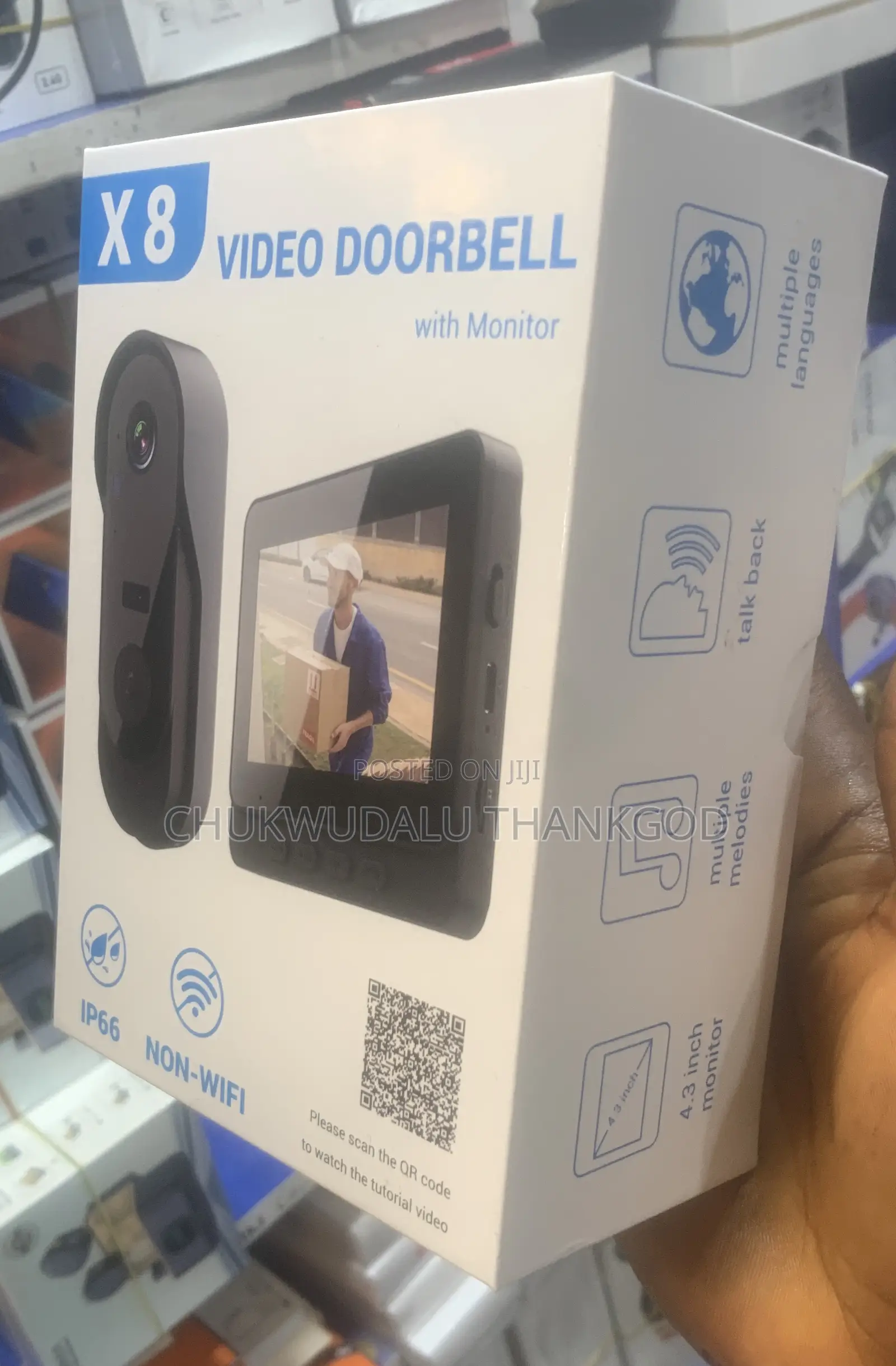 X8 Video Doorbell With Monitor
