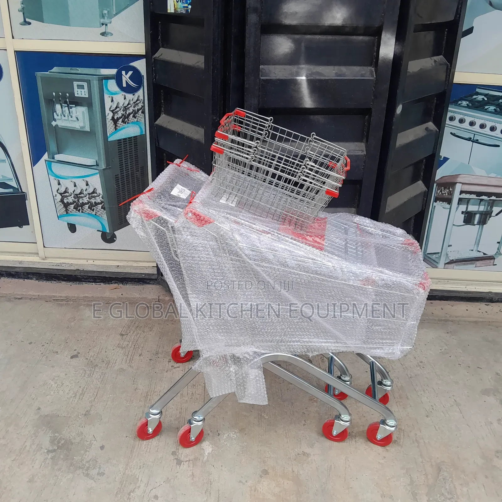 60liters Stainless Supermarket Trolley
