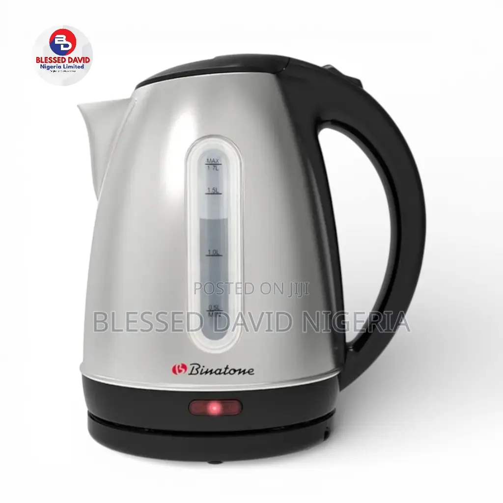 Binatone 1.7-litre Electric Kettle / Jug (Cej-1725) | Stainless Steel