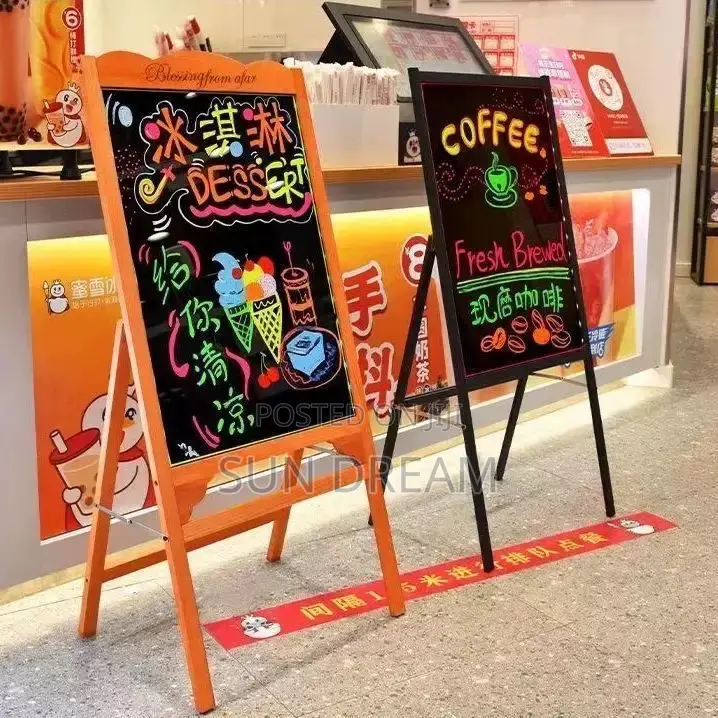 Led Neon Light Sign Advertisement Board Display Shop Led Black Board