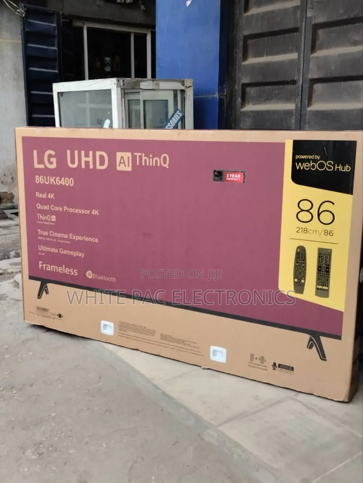 Lg 86"Inch Uhd Webos Smart Tv Netflix -youtube >Bluetooth Magic Remote