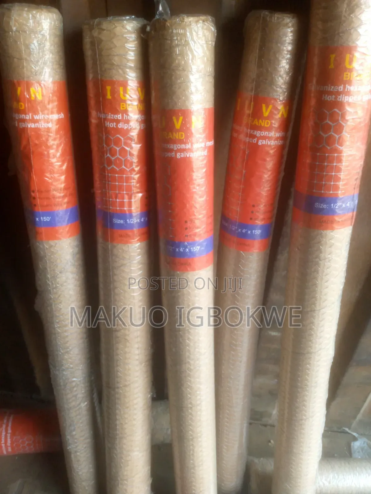 Thick Chicken Wire Mesh Width - 1.2m by Length - 45m