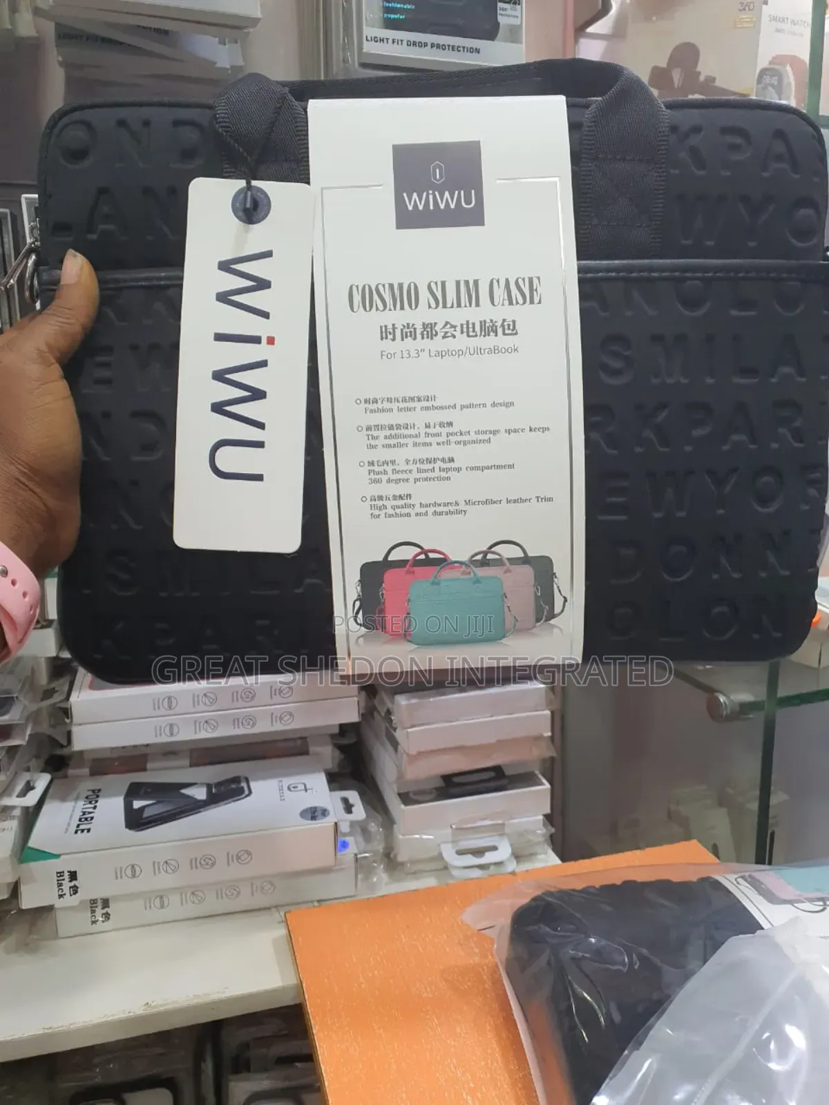 Wiwu Laptop Bag With Extension , Long Rope