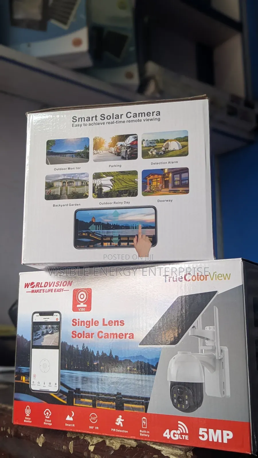 Solar Powered Single Lens 4g Camera V380