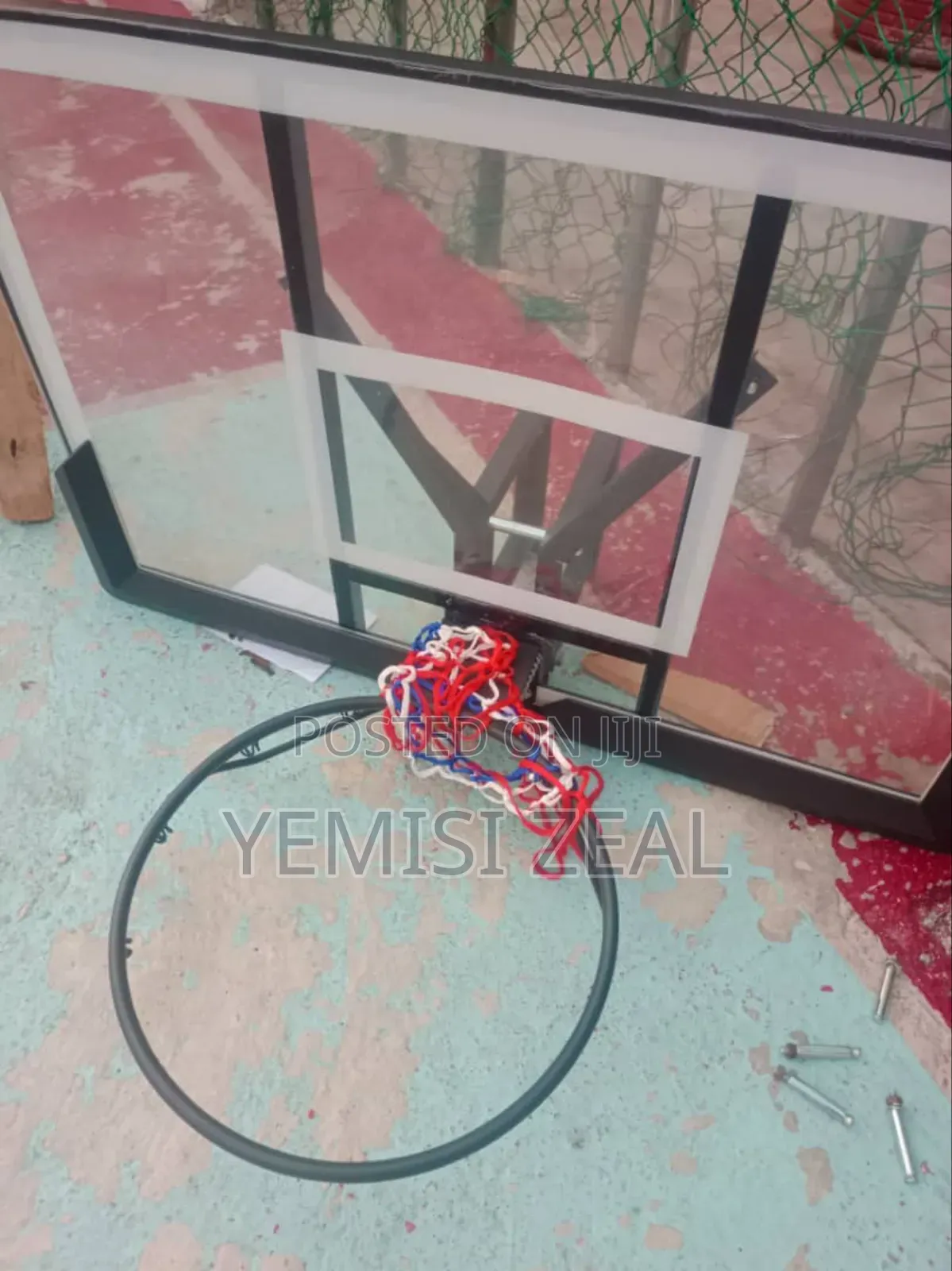 Quality Basketball Rim, Net And Fibre Glass