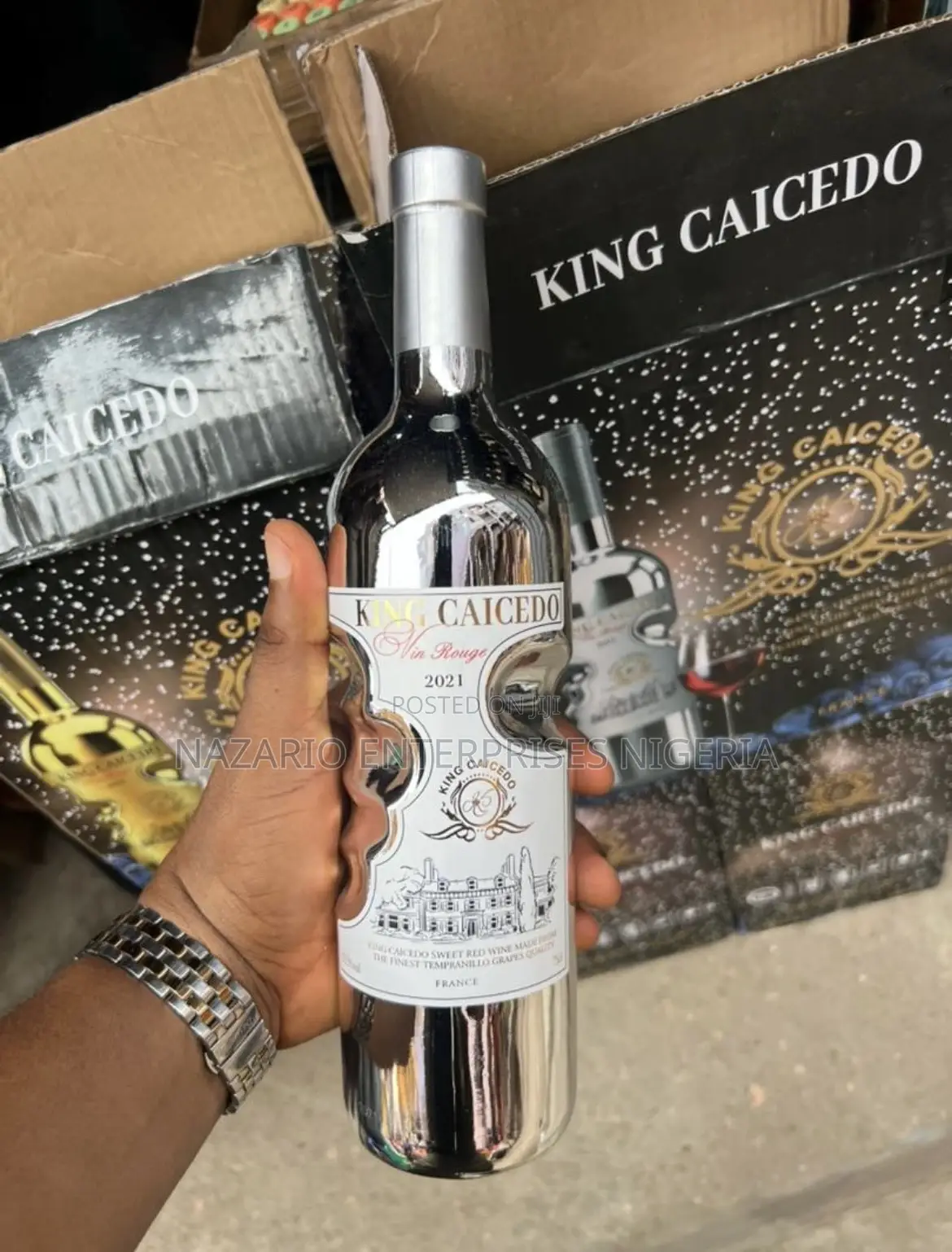 King Caicedo French Wine – Price of 12 Bottles