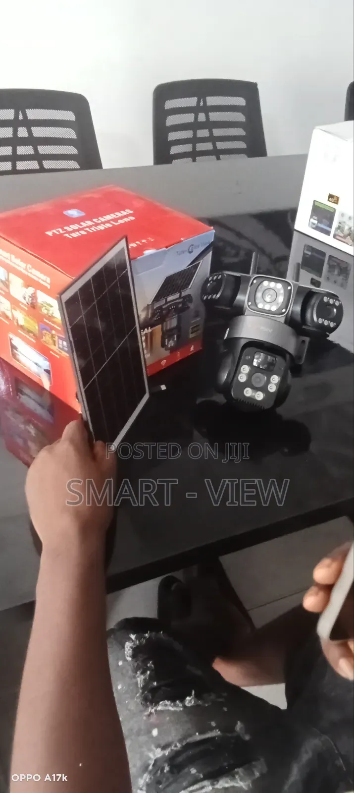 CCTV Surveillance Camera, 4g Sim Enabled Triple Lenses