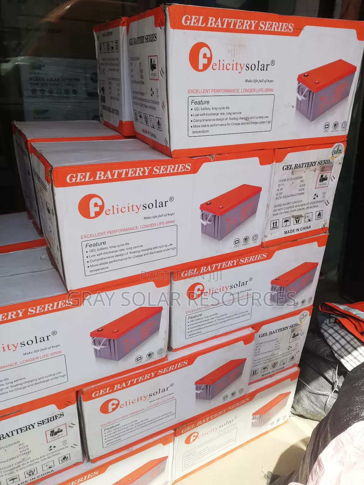200ah 12v Felicity Block/Gel Inverter Battery