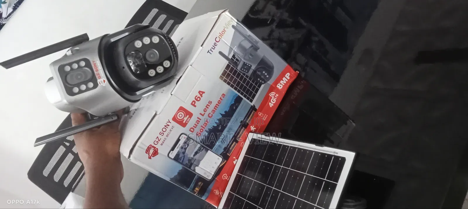 Dual PTZ Solar Powered CCTV Camera