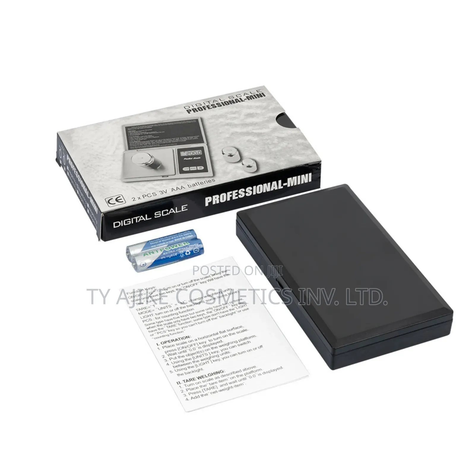 Digital Battery Operated Pocket Scale, 500g Max