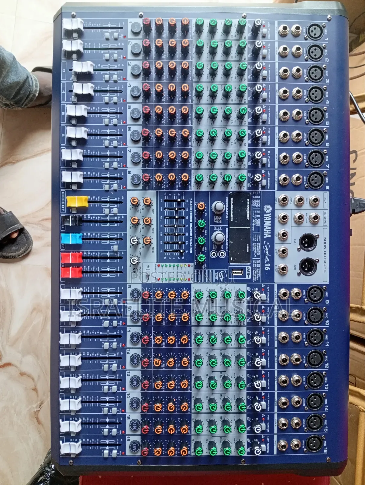 16 Channels Yamaha Mixer With Usb, Bluetooth Recorder