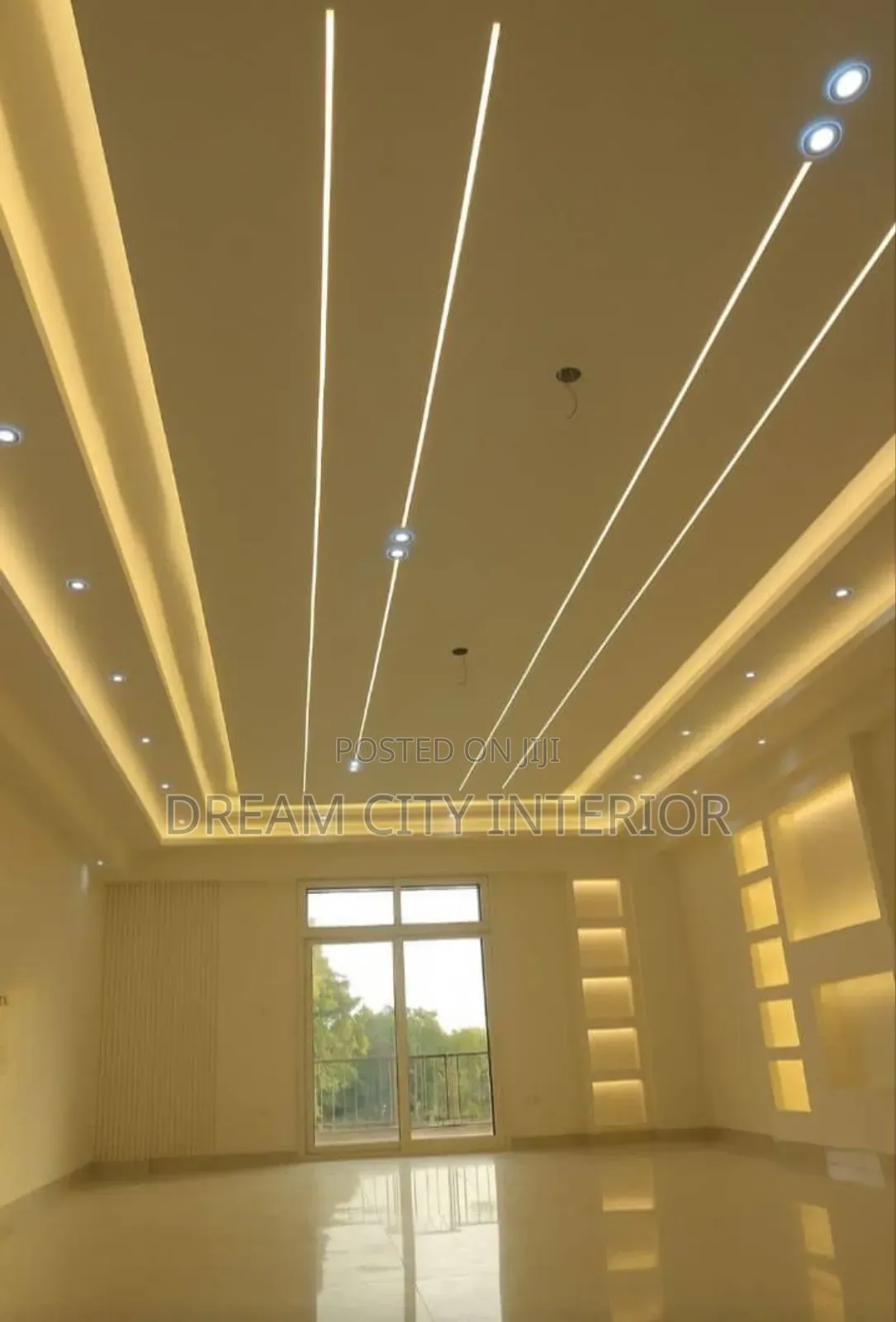 Gypsum Board Ceiling With Profile Light Design