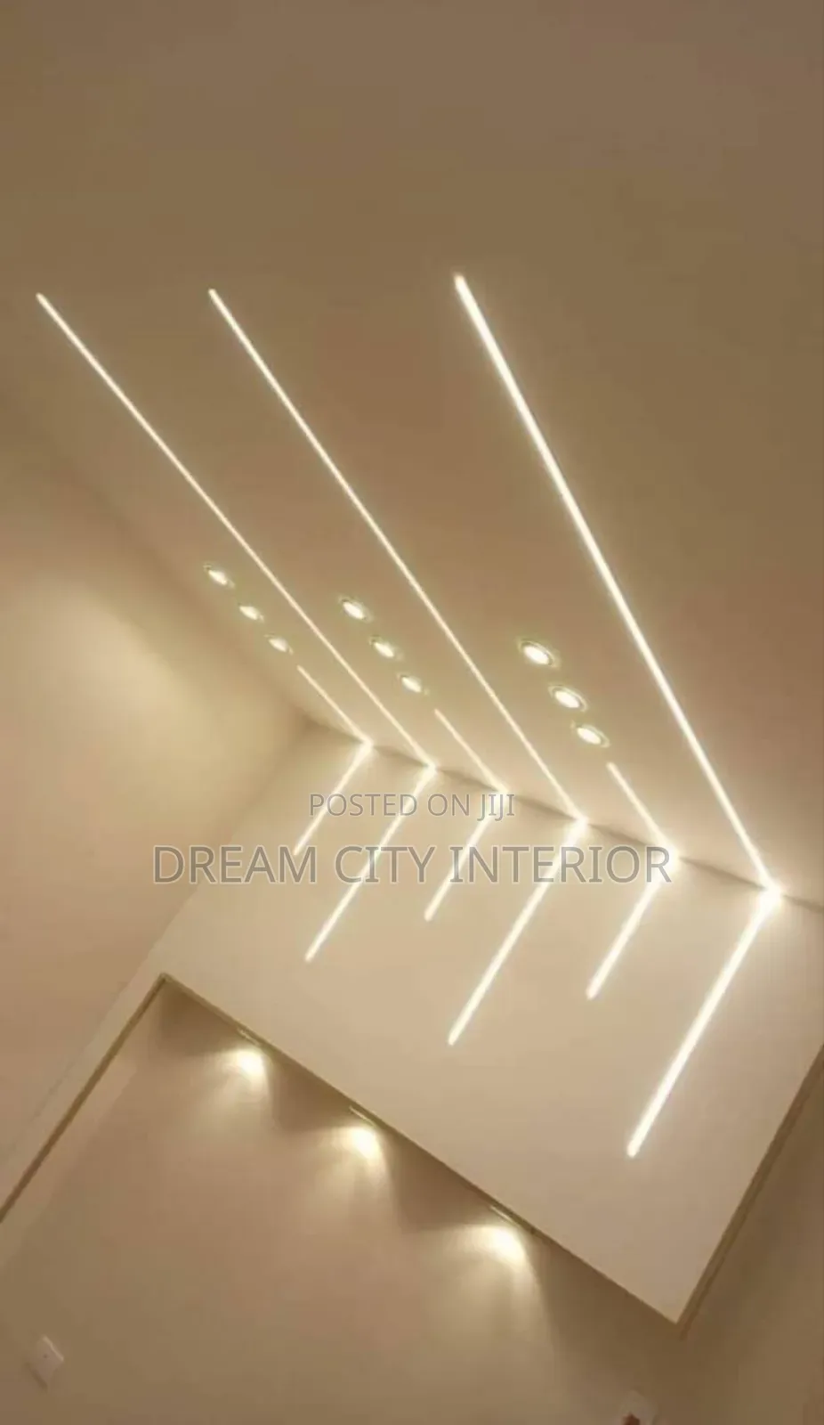 Gypsum Board Ceiling With Profile Light Design
