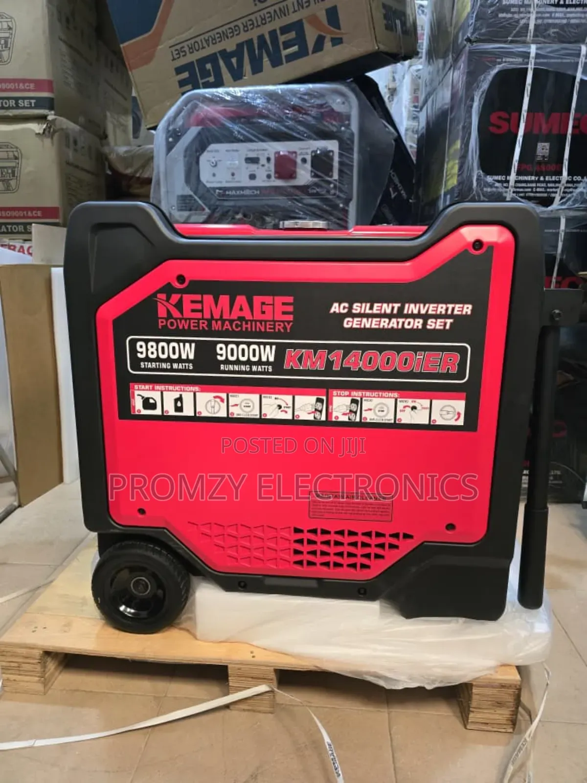10kva Kemega Inverter Soundproof Petrol Gen Low Fuel Consumption