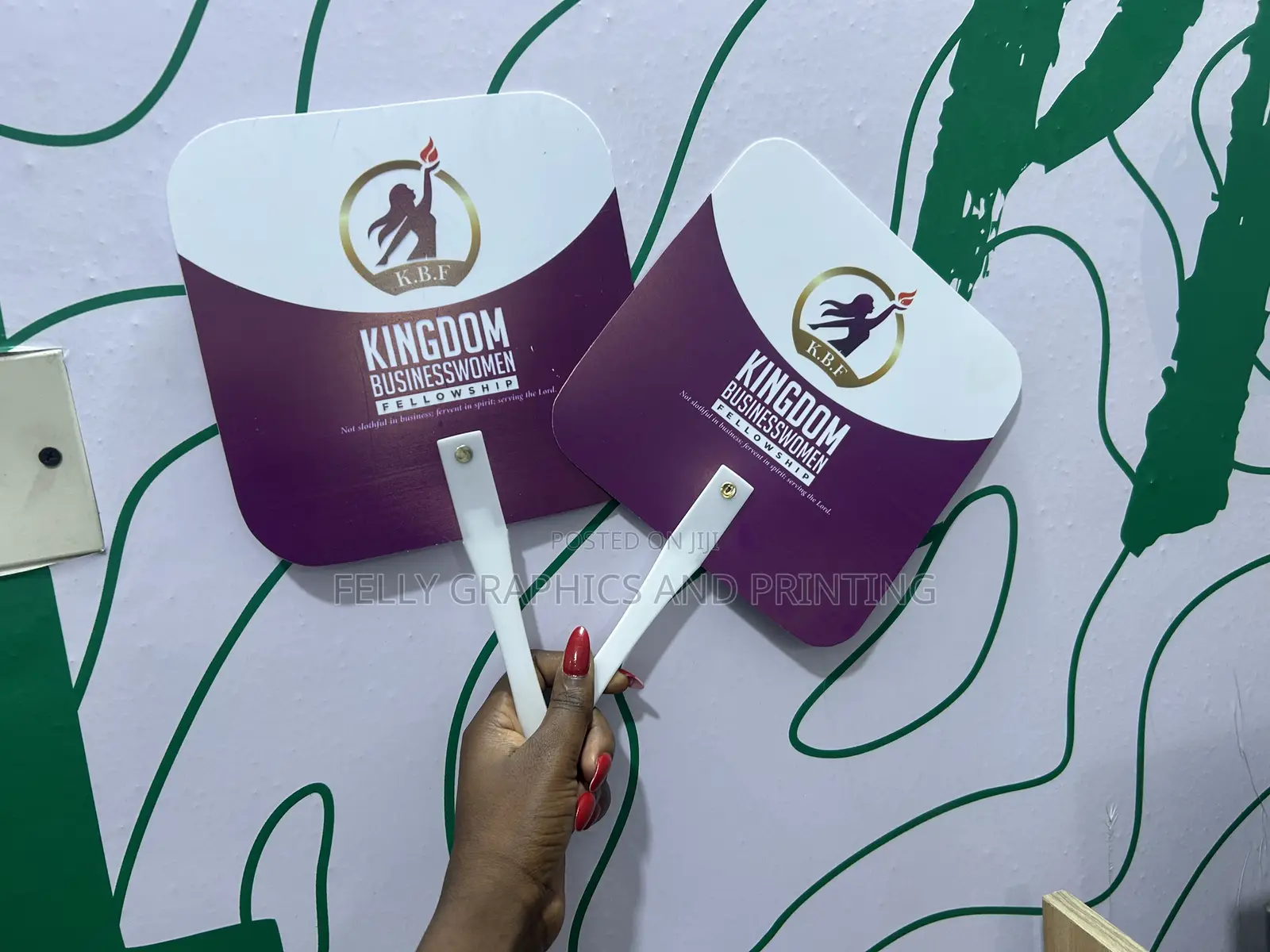 Customized Hand Fan (Pvc/Abs)