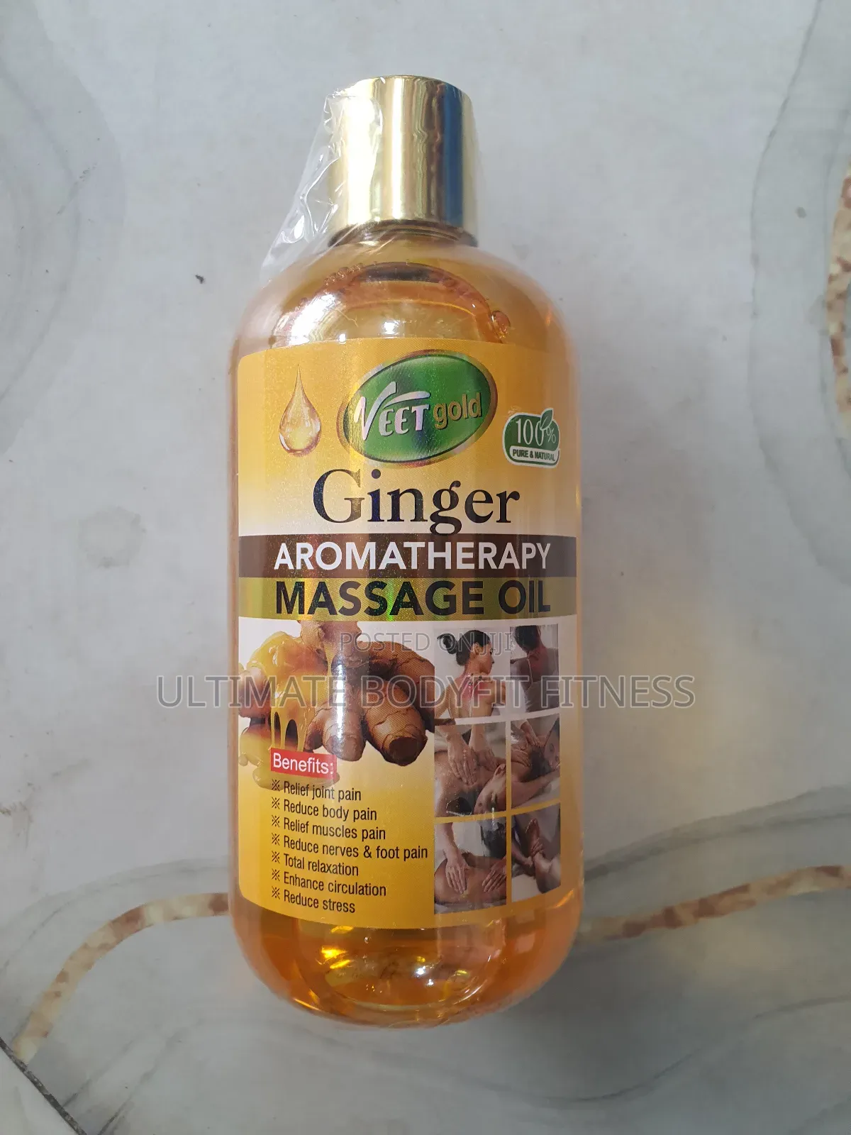 Brand New Veetgold Ginger Lavender Aromatherapy Massage Oil