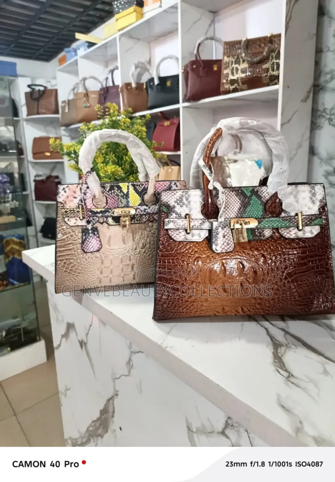 High Flowery Glossy Bag