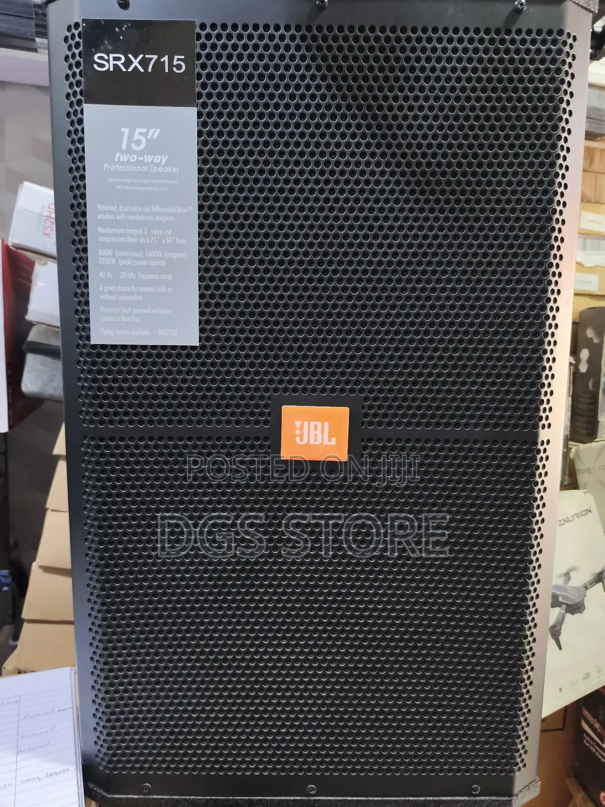 JBL Srx715 15" Professional Series High Power 2 Way Bluetooth Speaker