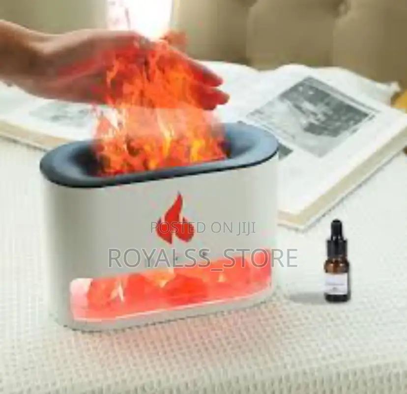 300ml Flame Aromatherapy Humidifier With Crystal Stone