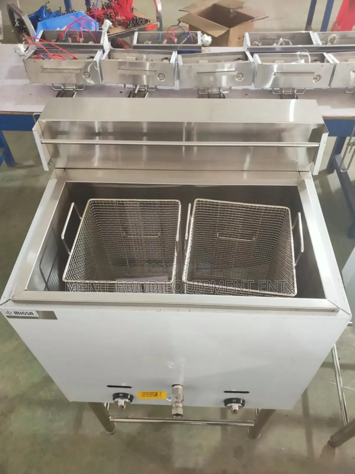 Tokunbo 2 Basket Gas Deep Fryer 40-Litres Capacity