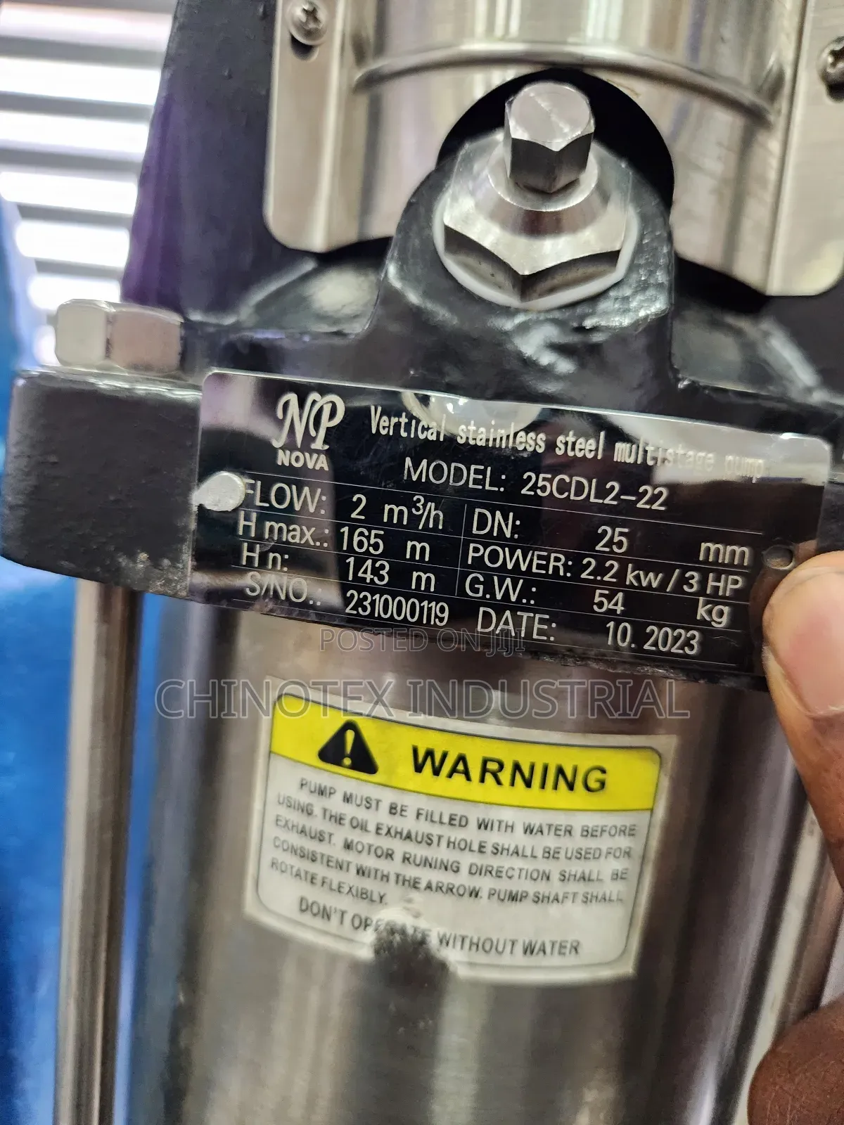 3hp Vartical Multi Stage Pump 220v