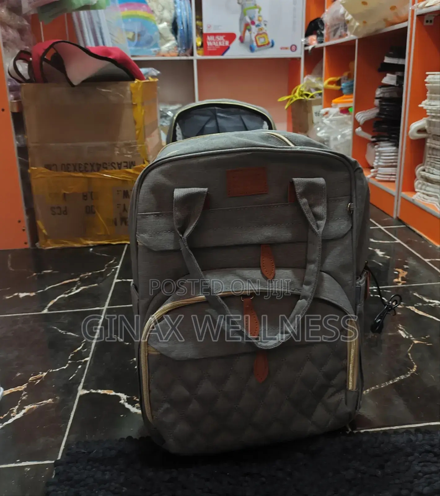 Baby Diaper Bag Backpack With Foldable Bed for Nursing Mothers