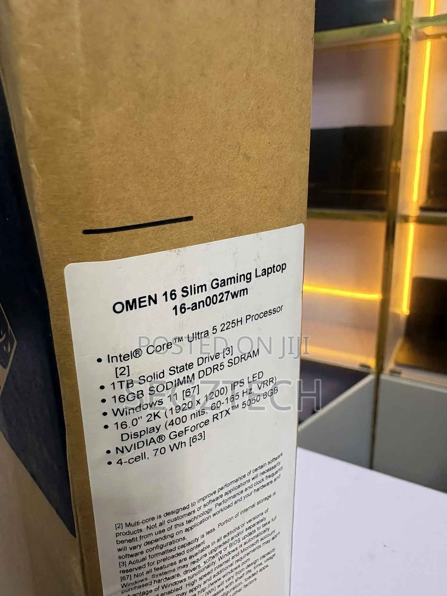 New Laptop HP Omen 16 16GB Intel Core Ultra 5 SSD 1T