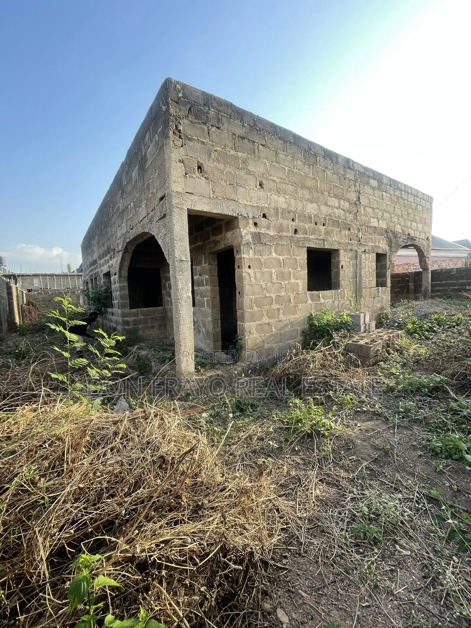 3 Beds + 1 Bed Bq Uncompleted Bungalow At Elebu Akala Express Ibadan