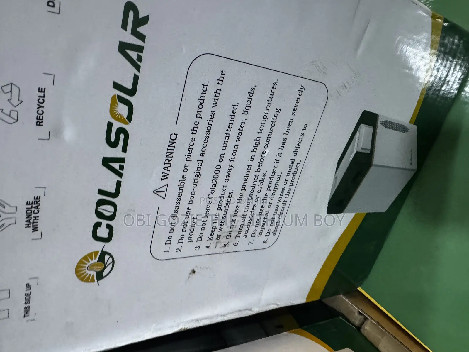 Best Importer and Seller of 2kwh 1000w Cola Solar Power Station Gen