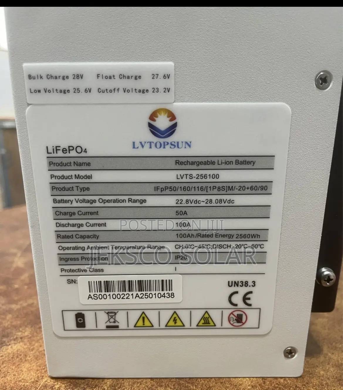 2.5kw Lvtopsun Lithium Battery 24v