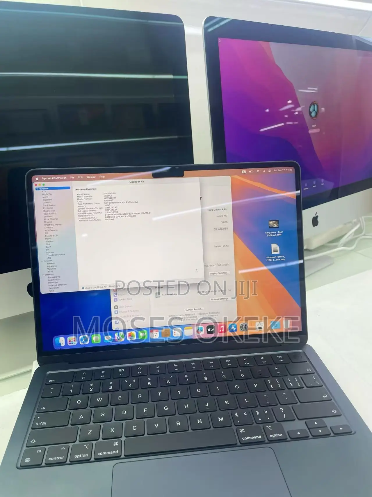 New Laptop Apple MacBook Air 2023 M2 16GB Intel Core M2 SSD 256GB