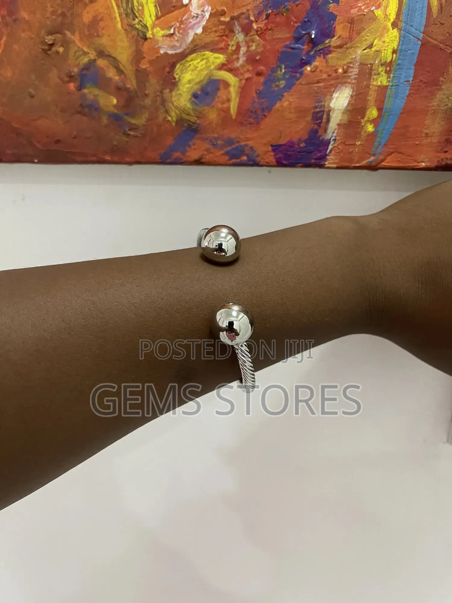 Elegant Ball Head Bangle Set