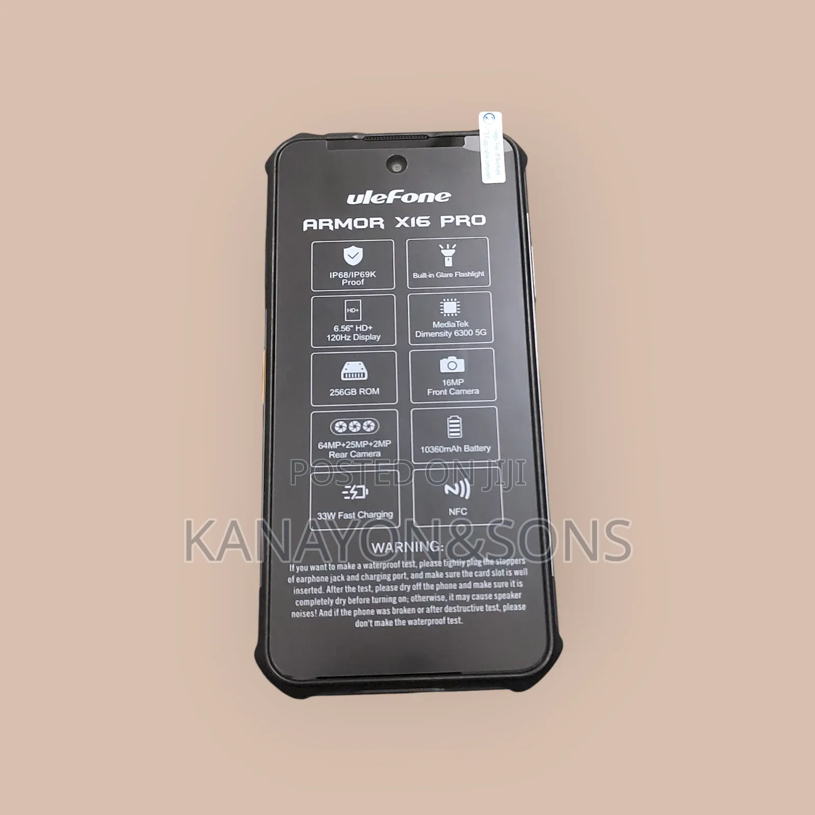 New Ulefone Armor X16 Pro 5G 256 GB Black