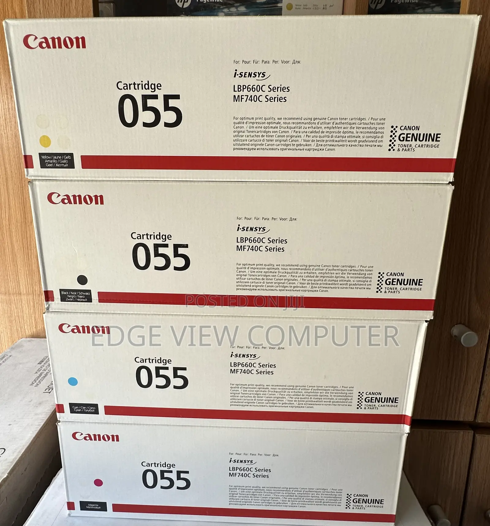 Canon 055 Toner Cartridge Black, Cyan, Yellow and Magenta