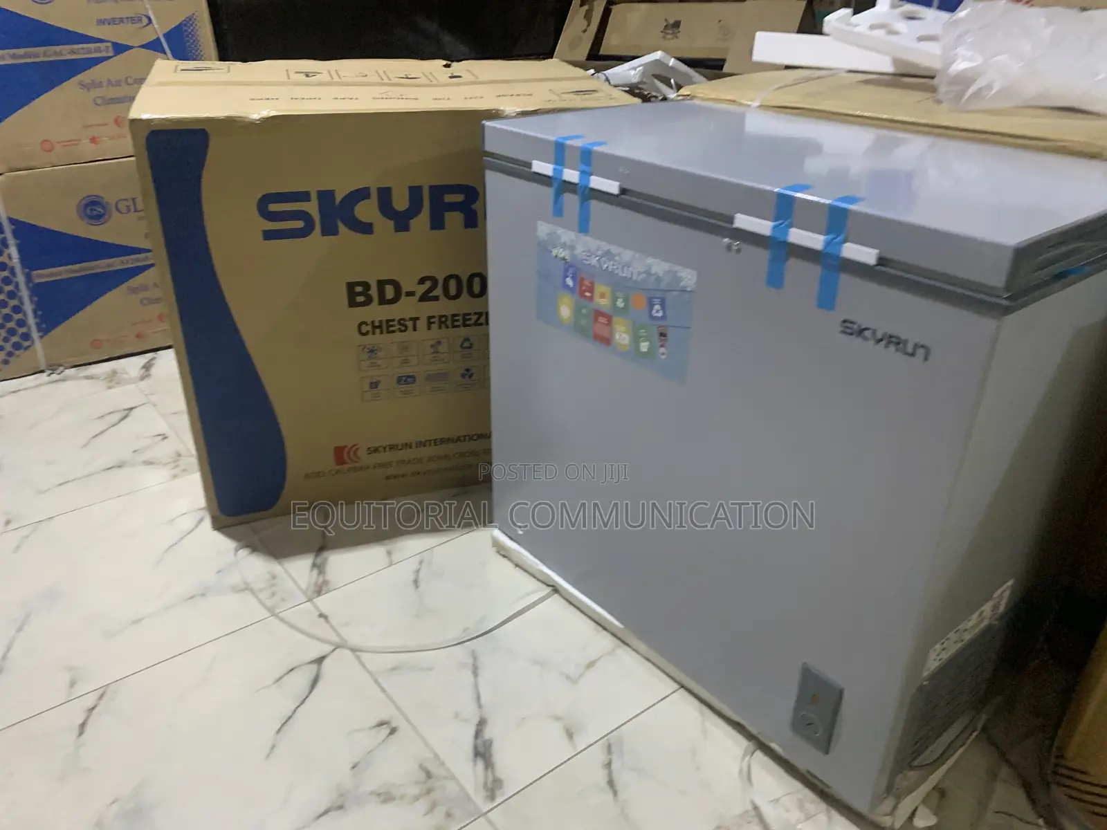 Skyrun Bd-200a Lockable Chest Freezer