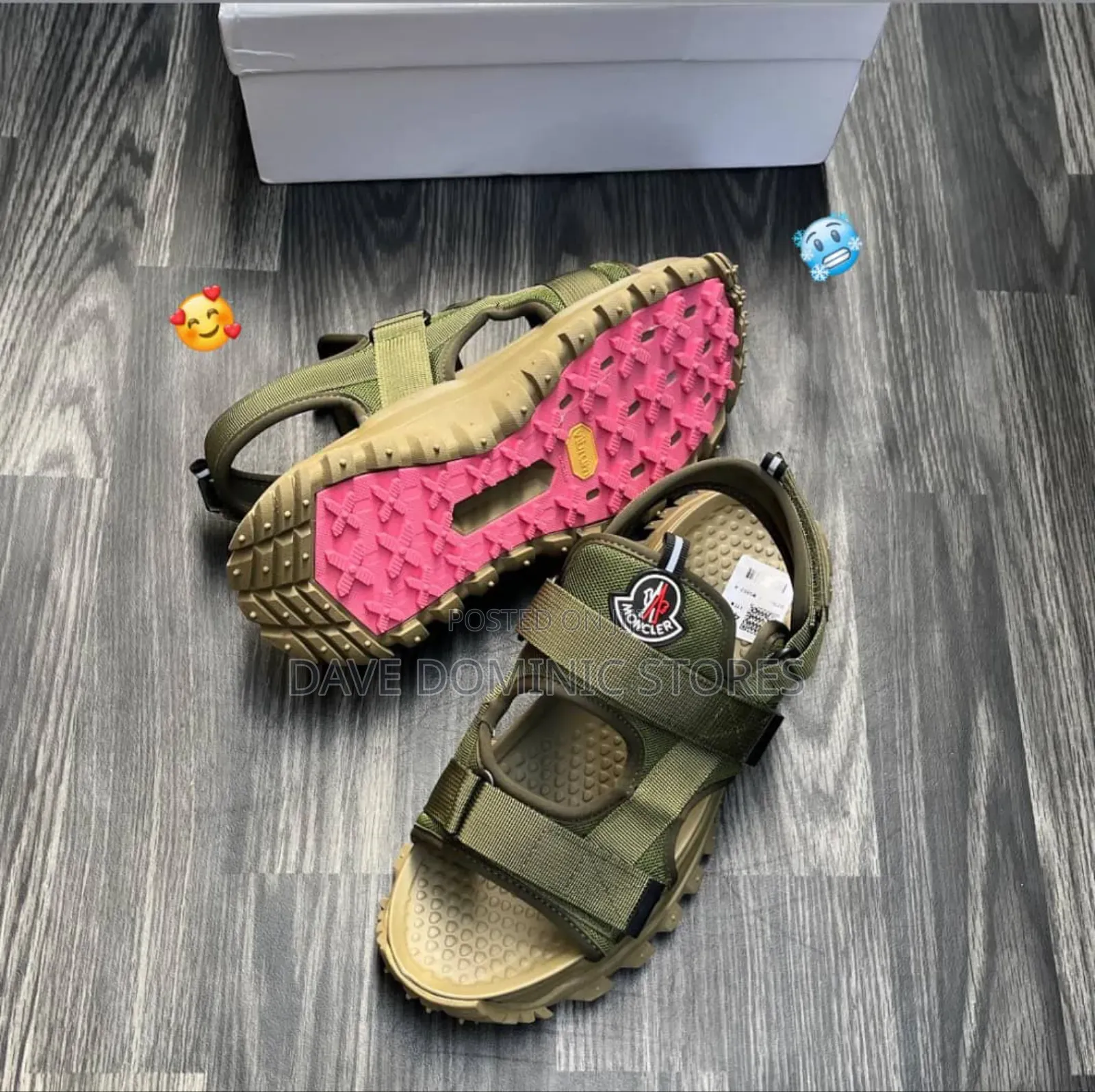 Moncler Trail Gripwood Escape Sandals
