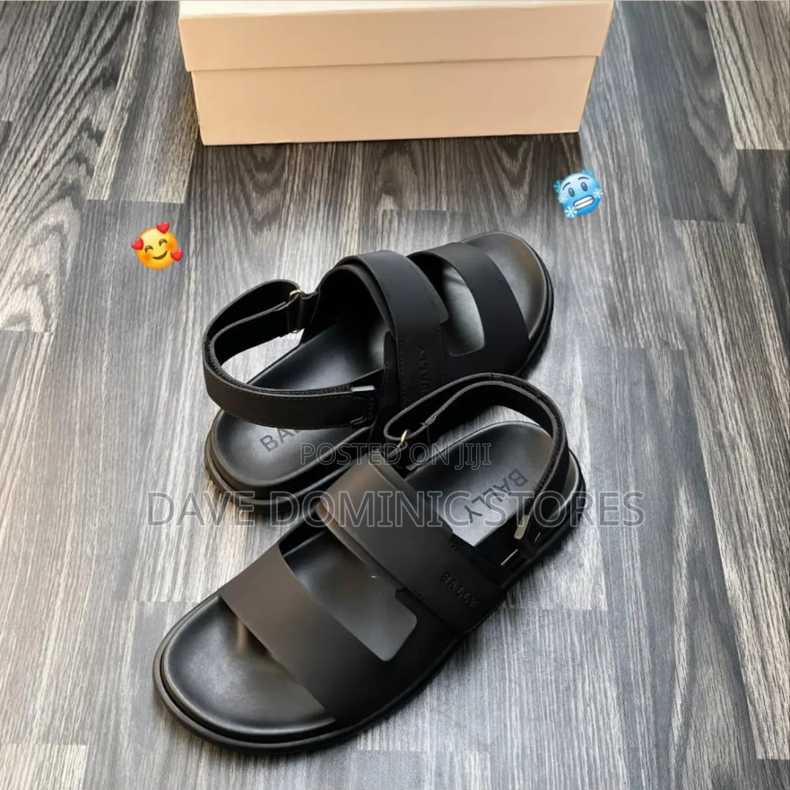 Luxury Bally Real Men Sandal Leather