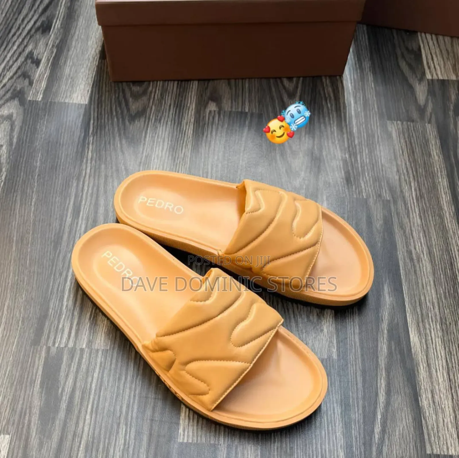 Luxury Pedro Diver Cover Leather Slides