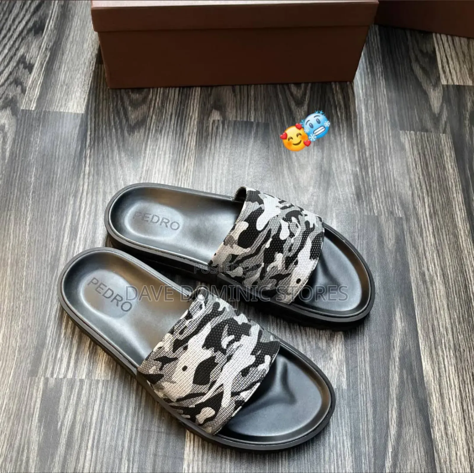 Luxury Pedro Diver Cover Leather Slides