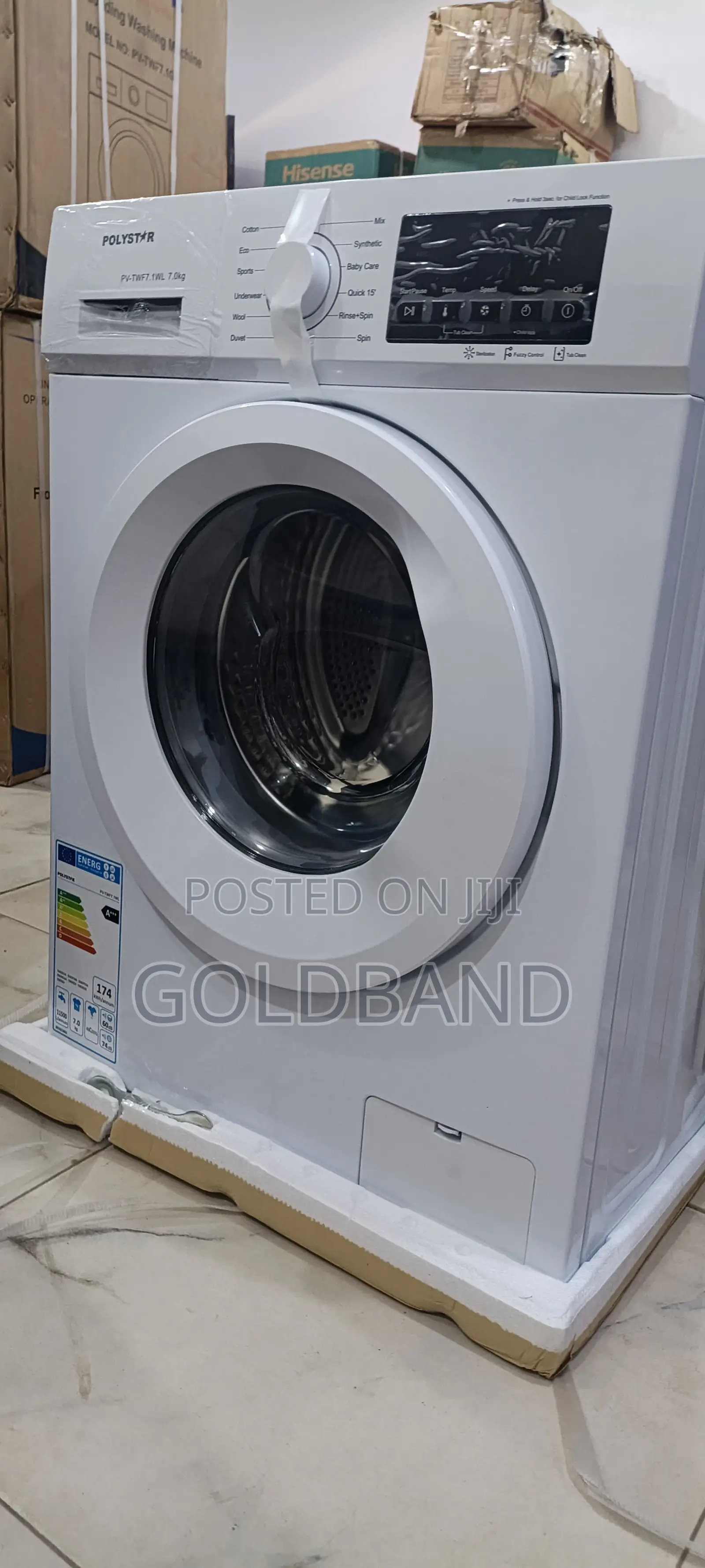 Polystar Pv-Twf7.1wl 6kg Front Loader Washing Machine