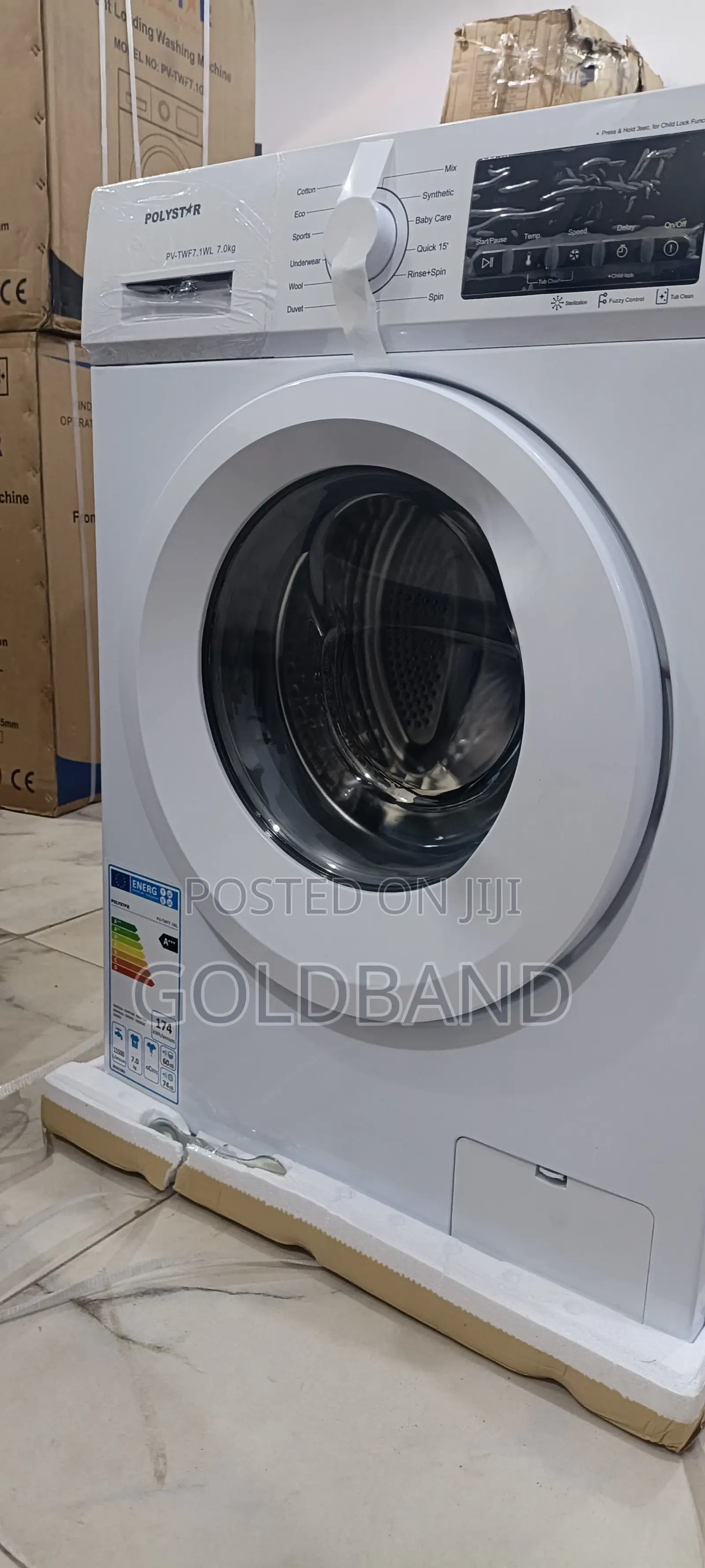 Polystar Pv-Twf7.1wl 6kg Front Load Washing Machine for Home