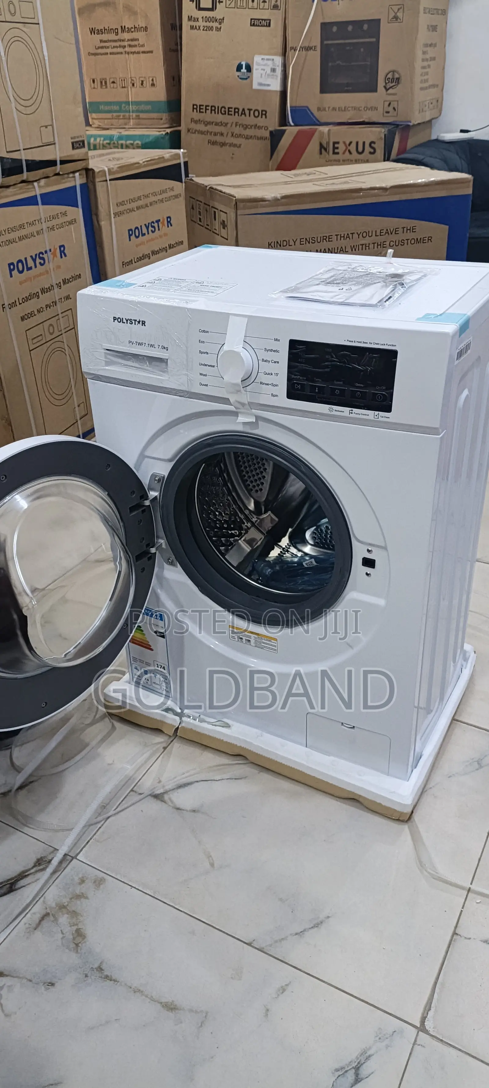 Polystar Pv-Twf7.1wl High-Efficiency 6kg Front Loader Washer