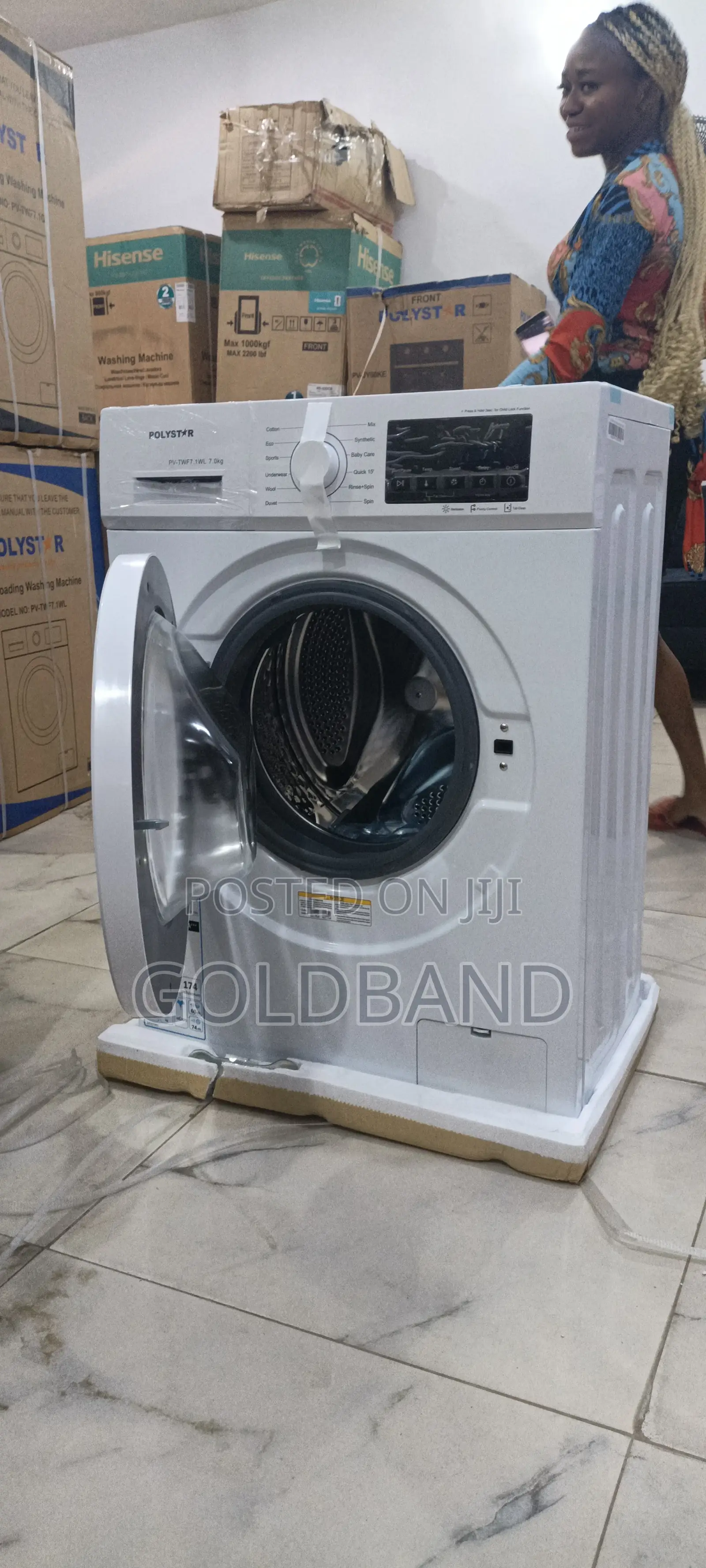 Polystar Pv-Twf7.1wl 6kg Front Load Washer Machine
