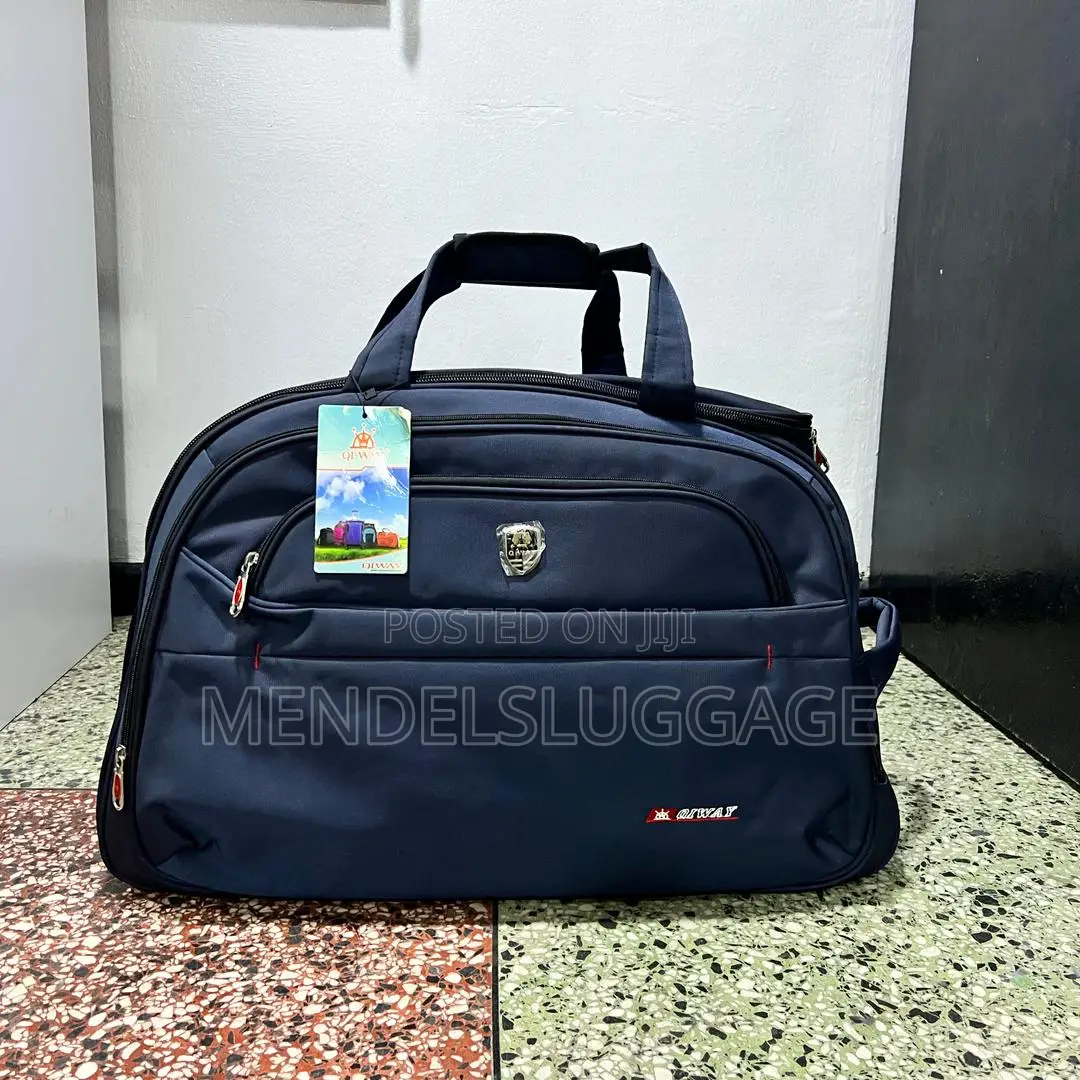 Large Navy Blue Travel Duffel Bag