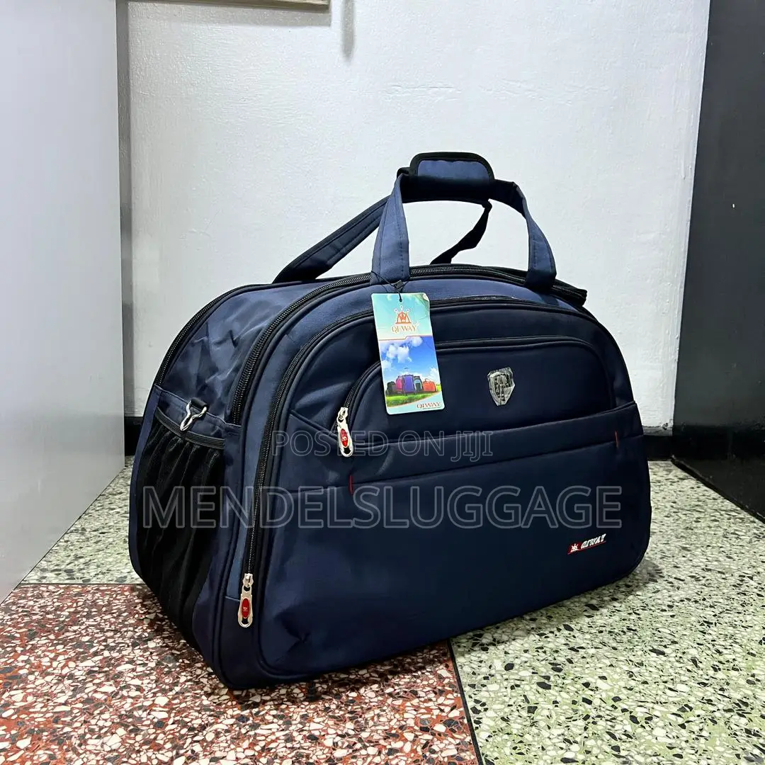 Large Navy Blue Travel Duffel Bag